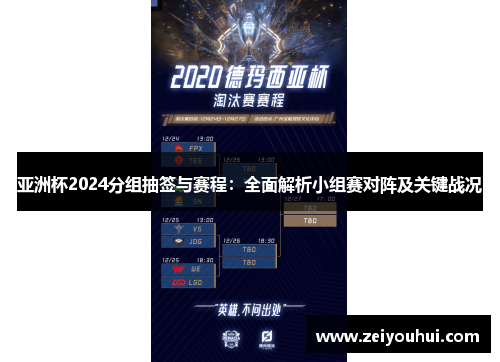 亚洲杯2024分组抽签与赛程：全面解析小组赛对阵及关键战况